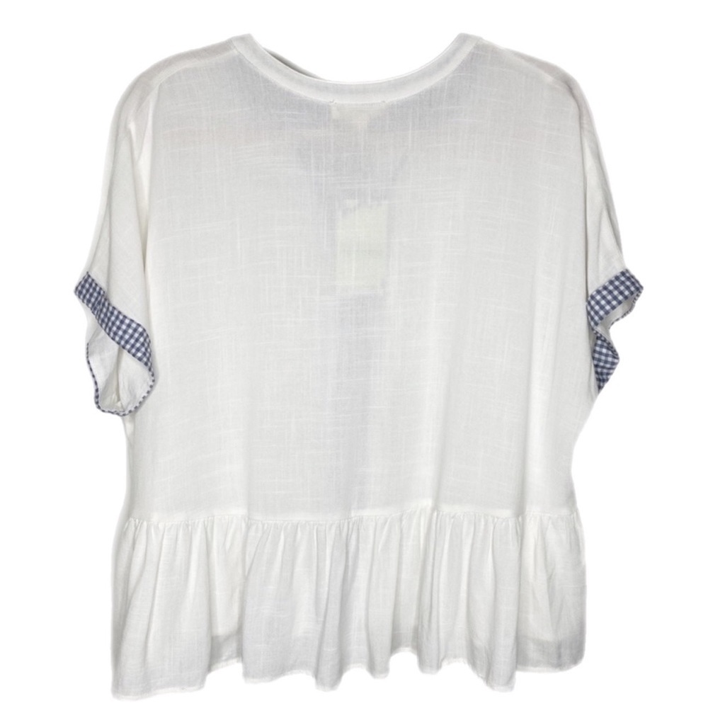 Eesome Top with Gingham Trim - Picture 3 of 7